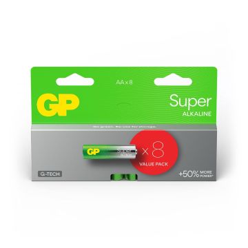 GP Super Alkaline AA Mignon Batterijen (8-pack)