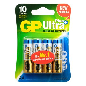 GP Ultra Plus Alkaline AA Mignon Batterijen (4-pack)