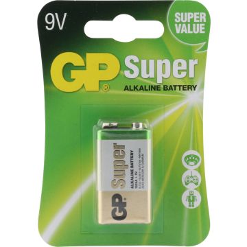 GP Super Alkaline 9V Blokbatterij (1-pack)