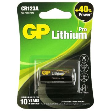GP Photo Lithium CR123A (DL 123A) Batterij (1-pack)
