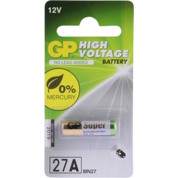 GP Hoogspanning Alkaline 27A (MN27) Rondcel Batterij (1-pack)