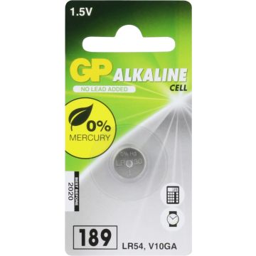 GP Alkaline 189 (V10GA / L1130) Knoopcel Batterij (1-pack)