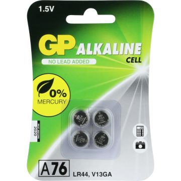 GP Alkaline 76A (V13GA / L1154) Knoopcel Batterijen (4-pack)