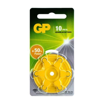 GP ZA10 Hoorapparaat Batterij Type 10 (6-pack)