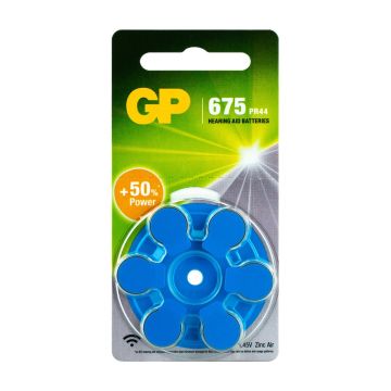 GP ZA675 Hoorapparaat Batterij Type 675 (6-pack)