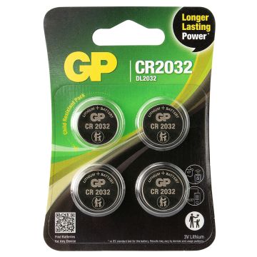 GP Lithium CR2032 Knoopcel Batterijen (4-pack)