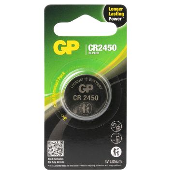 GP Lithium CR2450 Knoopcel Batterij (1-pack)