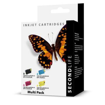 SecondLife - Multipack Epson 502 XL BK  C  M & Y