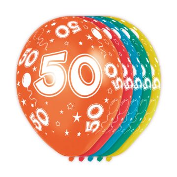 50 Jaar Verjaardag Ballonnen 5 stuks