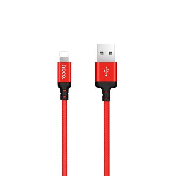 Hoco Lightning Kabel Rood (1 meter)