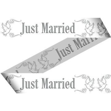 Just Married Afzetlint - 15 meter