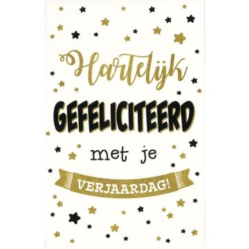 10 Wenskaarten met envelop - Gefeliciteerd