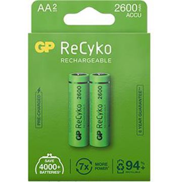 GP NiMH Oplaadbare AA Mignon Batterijen 2600 Series (2-pack)