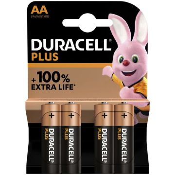 Duracell Plus Alkaline AA (4-pack)
