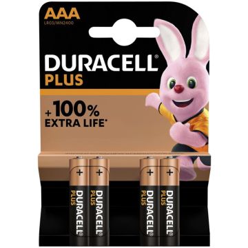 Duracell Plus Alkaline AAA (4-pack)