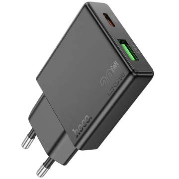 Hoco - Dual Port PD20W+QC3.0 Charger