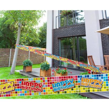 Afzetlint Birthday Blocks - 7 meter