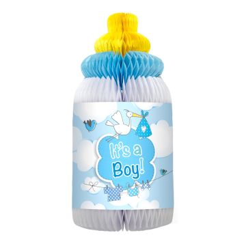 Honeycomb Baby Bottle Its a Boy