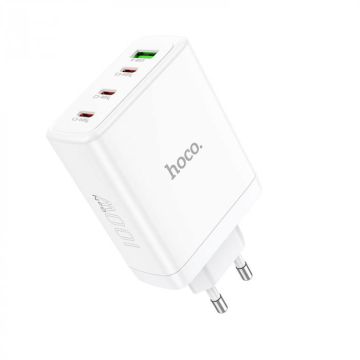 Hoco - N31 - PD100W fast charger met 4 poorten - 1x USB-A / 3x USB-C