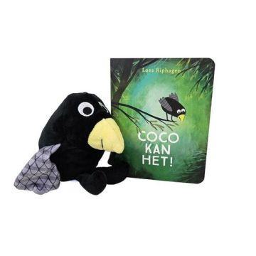 !! Coco kan het! Kartonboekje + Coco-knuffeltje Coco - Loes Riphagen