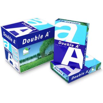 Double A Premium A4 Papier 80g, 1 Doos (5 Pakketten/500 Vellen)