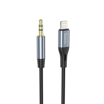 Hoco IP Cable to Aux (3.5mm) Black - 1 meter