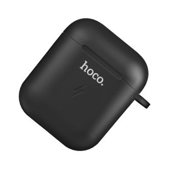 Hoco Wireless Charging Case for AirPods 1 & 2 - Black - let op geen inhoud