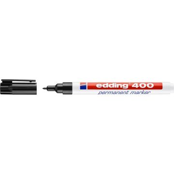 Edding 400 Permanent Marker Zwart, 1mm, 10 Stuks