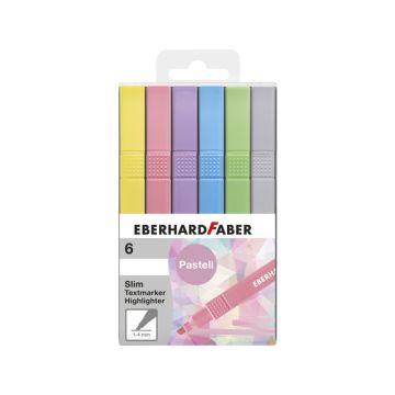 Eberhard Faber Pastel Markers, 6 Stuks Vierkant in Etui