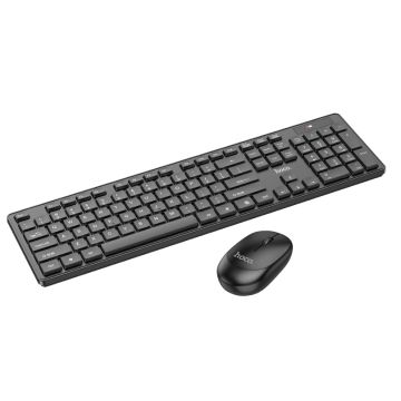 Hoco Black Wireless Keyboard + Mouse set - QWERTY - incl Dongle