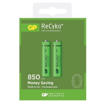 GP ReCyko+ Oplaadbare AAA Micro Batterijen 850mAh (2-pack)