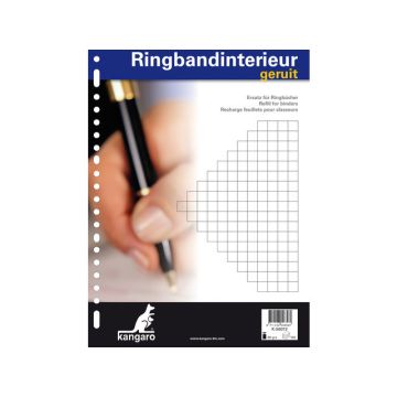 Ringbandinterieur Kangaro 23R Ruit 10mm 100 Vel