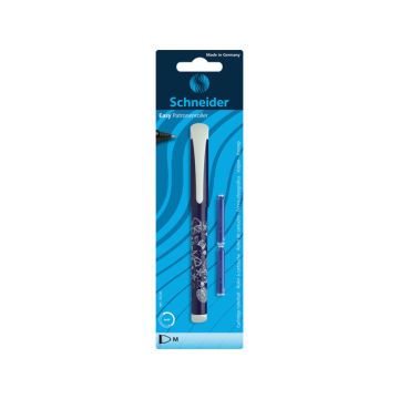 Rollerball Schneider Easy M - Blauw - Op Blister Met 2 Inkt