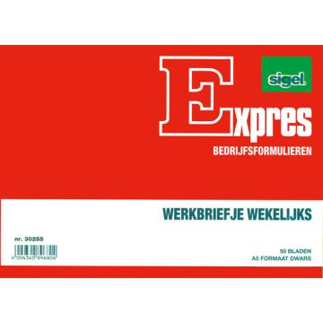 Werkbriefje Sigel Expres - A5 - Wekelijks - 50 Blad