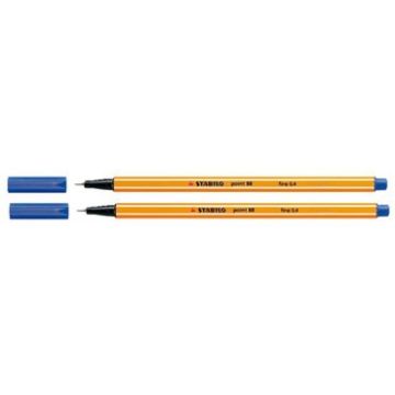 Stabilo Point 88 Fineliner Blauw, 0.4mm, 10 Stuks